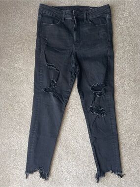 American Eagle 🦅 Black High Rise Cropped Jeggings